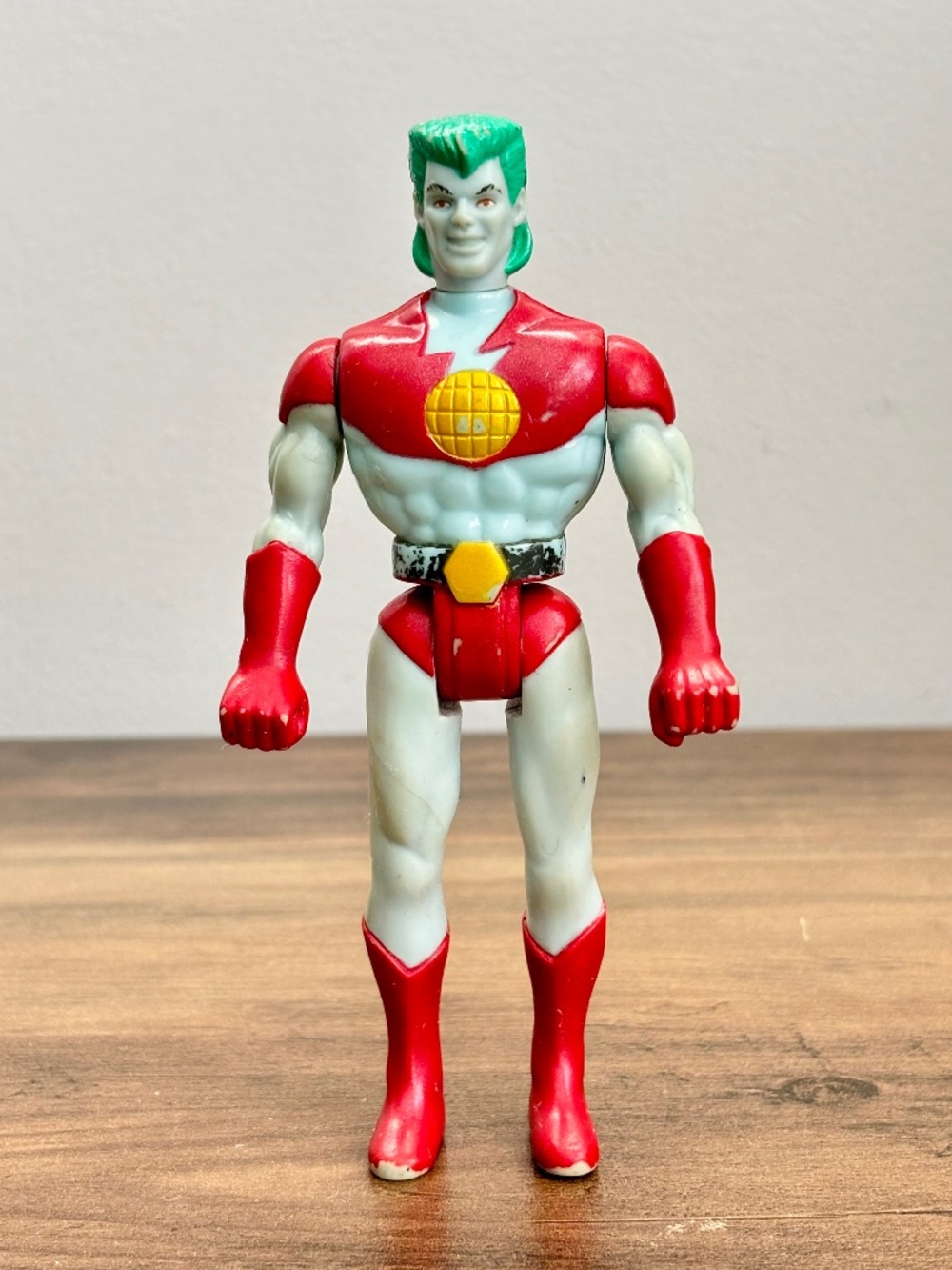 VINTAGE Flying Captain Planet & Planeteers Action Figure Posable 1991 Tiger Toys